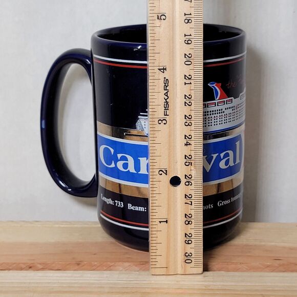Carnival Cruise Jubilee Ceramic Coffee Mug Navy - Picture 7 of 7